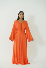 Load image into Gallery viewer, Moroccan Orange Silk Kaftan