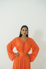 Load image into Gallery viewer, Moroccan Orange Silk Kaftan