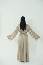 Load image into Gallery viewer, Moroccan caftan silk beige