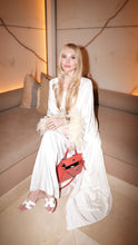 Load image into Gallery viewer, Silky off white abaya