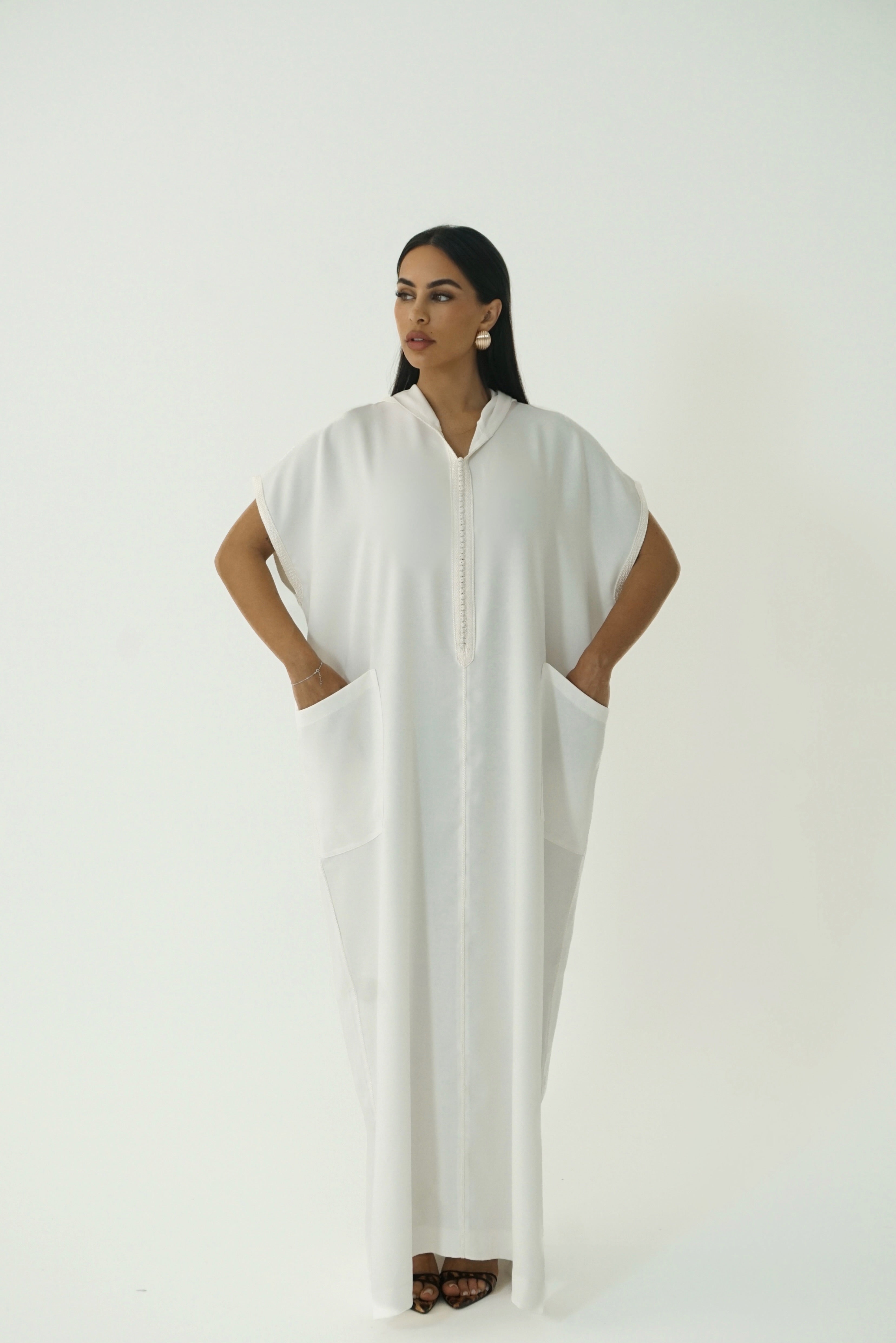 Moroccan dress white